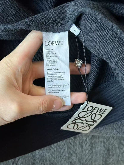 Loewe Dark Blue Embroidered Logo Sweatshirt