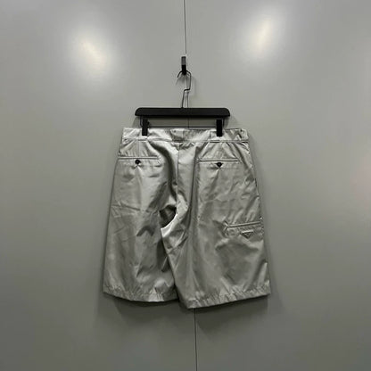 PRADA Gray Triangle Logo Shorts Size 46-52