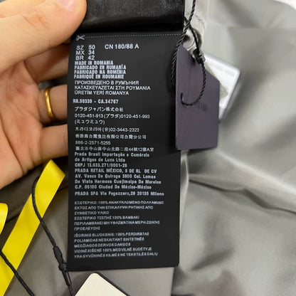 PRADA Gray Triangle Logo Shorts Size 46-52