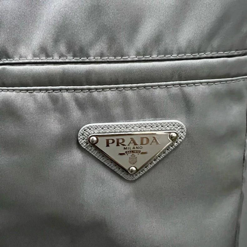PRADA Gray Triangle Logo Shorts Size 46-52