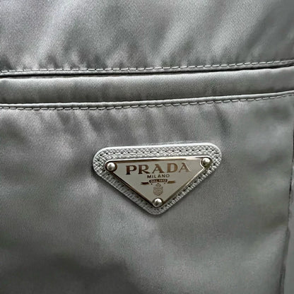 PRADA Gray Triangle Logo Shorts Size 46-52