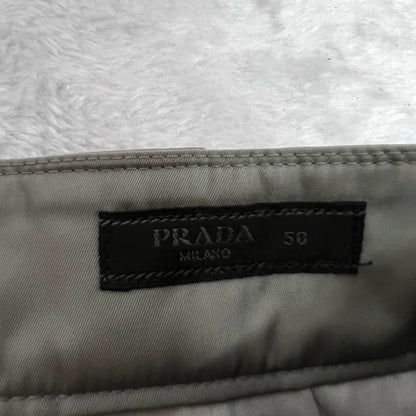 PRADA Gray Triangle Logo Shorts Size 46-52