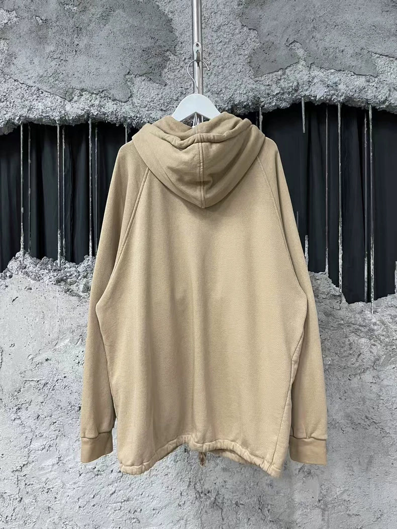Gucci Khaki Half-Zip Hoodie Sweatshirt
