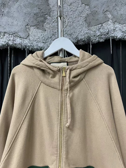 Gucci Khaki Half-Zip Hoodie Sweatshirt