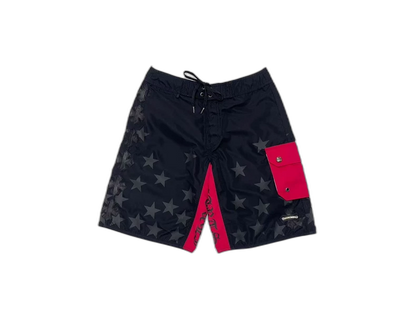 Chrome Hearts Stars and Crosses Swim Shorts