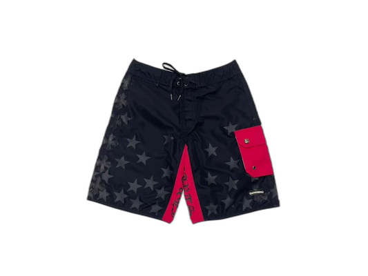 Chrome Hearts Stars and Crosses Swim Shorts