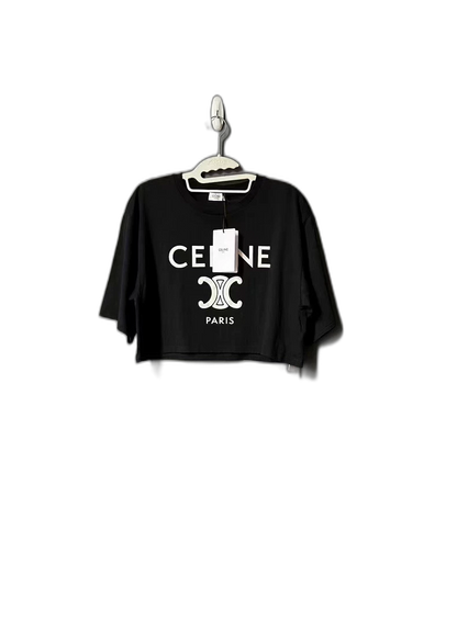 Celine Cropped Short Sleeve Tee