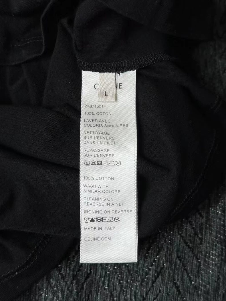 Celine Cropped Short Sleeve Tee