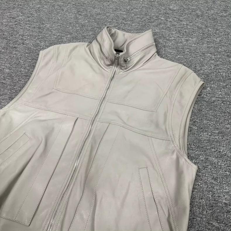 Givenchy Leather Vest with Minor Flaw
