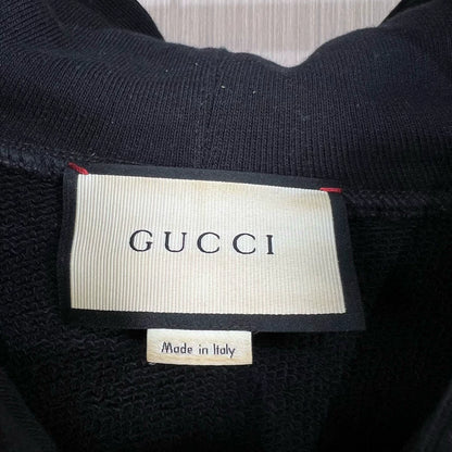 Gucci Sequin Tiger Head Embroidered Hoodie