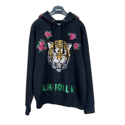 Gucci Tiger Embroidered Sequin Hoodie