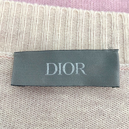 Pink Floral Knit Wool Sweater by Dior