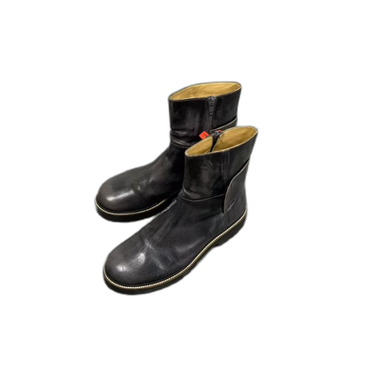 Maison Margiela Distressed Leather Ankle Boots