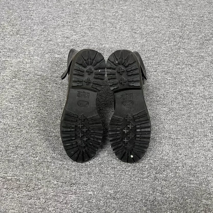 Maison Margiela Distressed Leather Ankle Boots