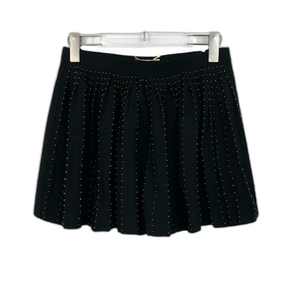 Saint Laurent Black Pleated Skirt Pants