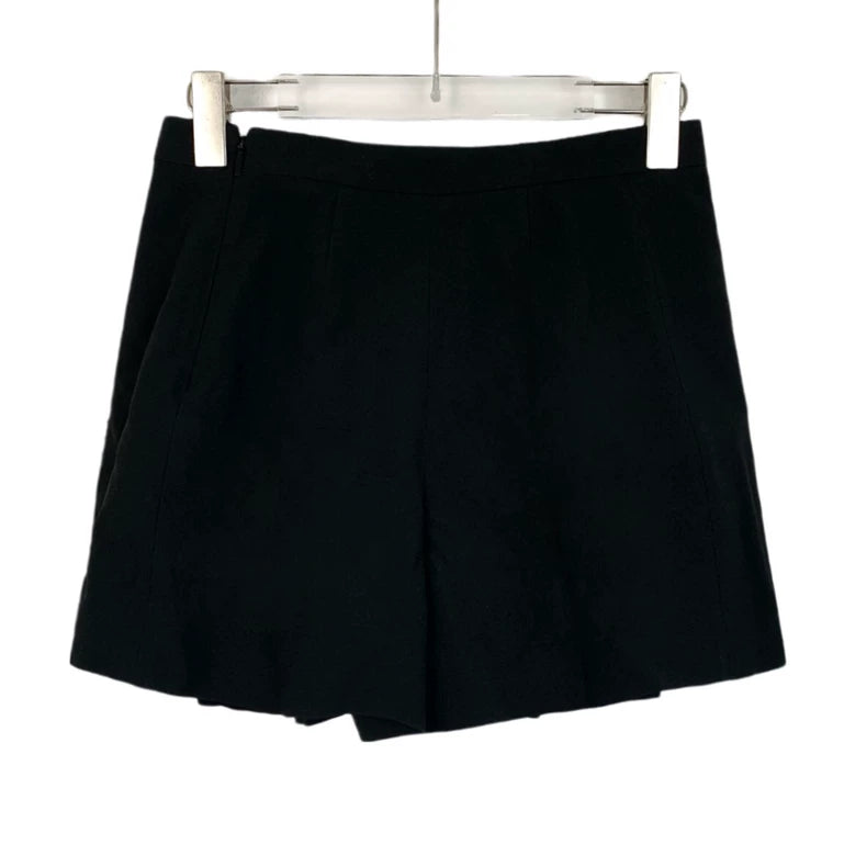 Saint Laurent Black Pleated Skirt Pants