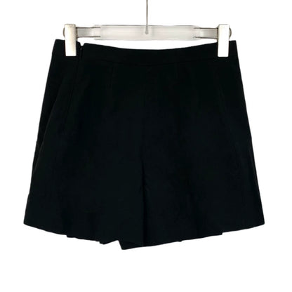 Saint Laurent Black Pleated Skirt Pants