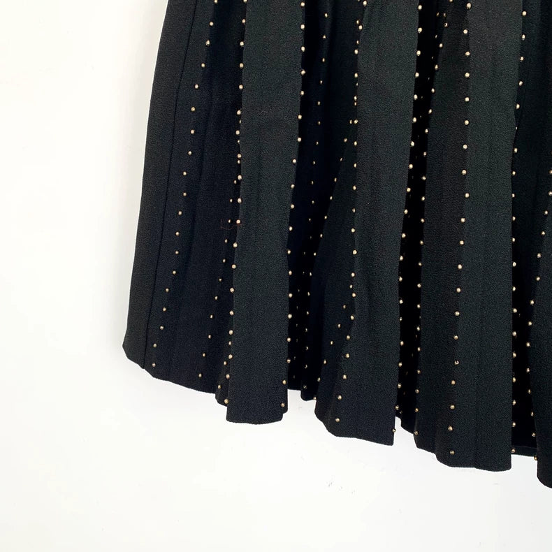 Saint Laurent Black Pleated Skirt Pants