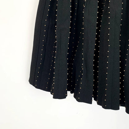 Saint Laurent Black Pleated Skirt Pants