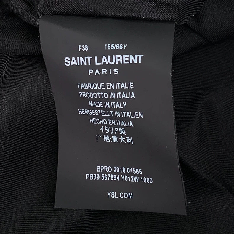 Saint Laurent Black Pleated Skirt Pants