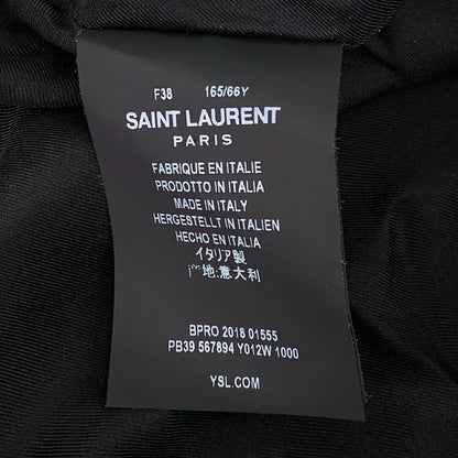 Saint Laurent Black Pleated Skirt Pants