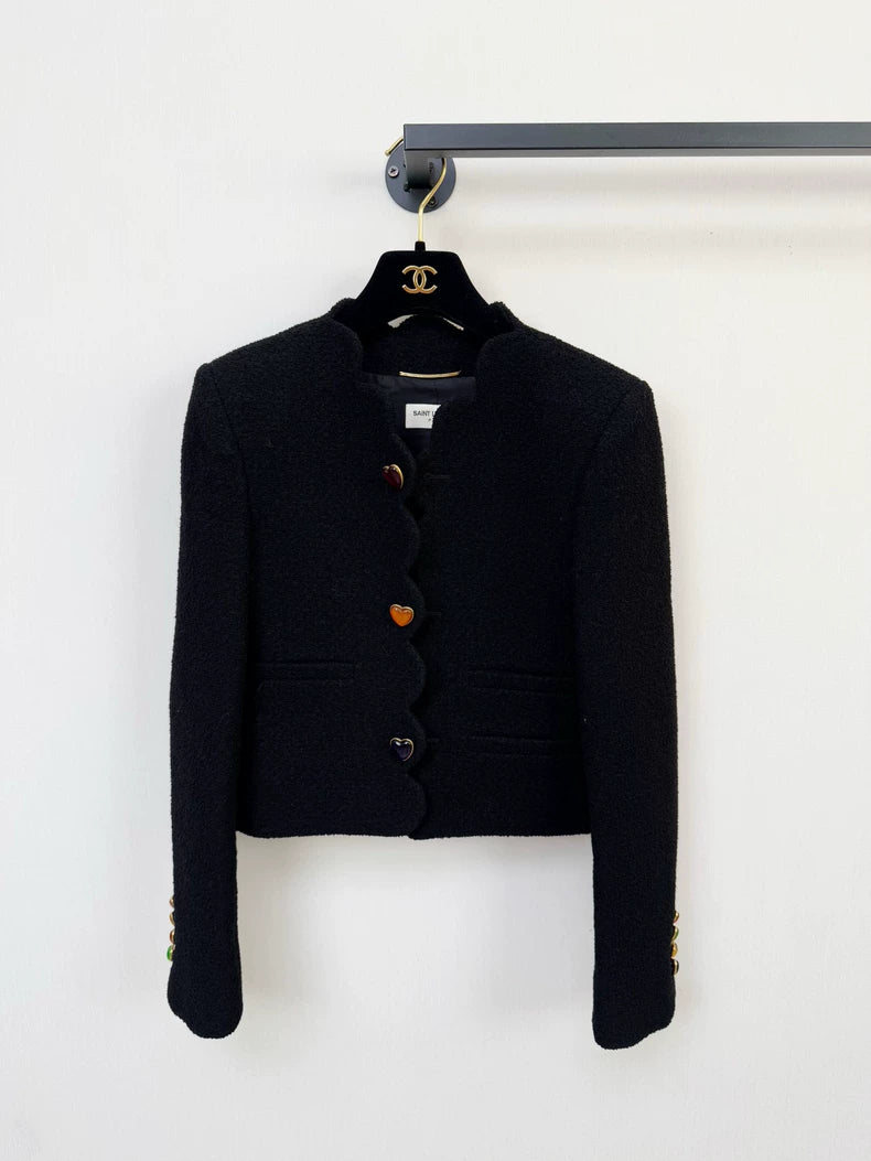 Saint Laurent Black Heart Suit Jacket