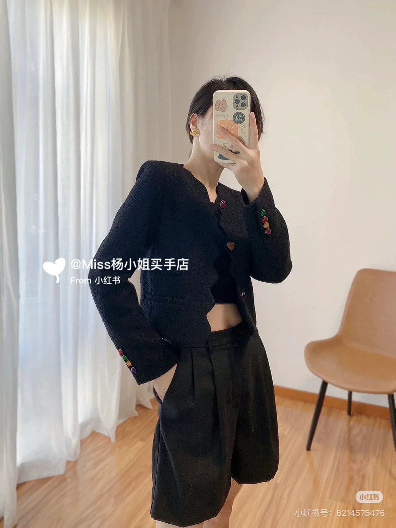 Saint Laurent Black Heart Suit Jacket