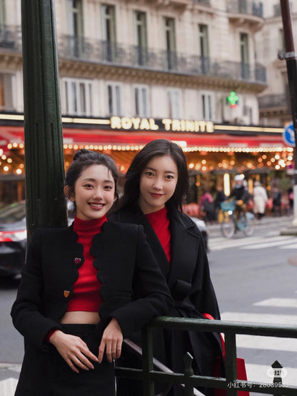 Saint Laurent Black Heart Suit Jacket