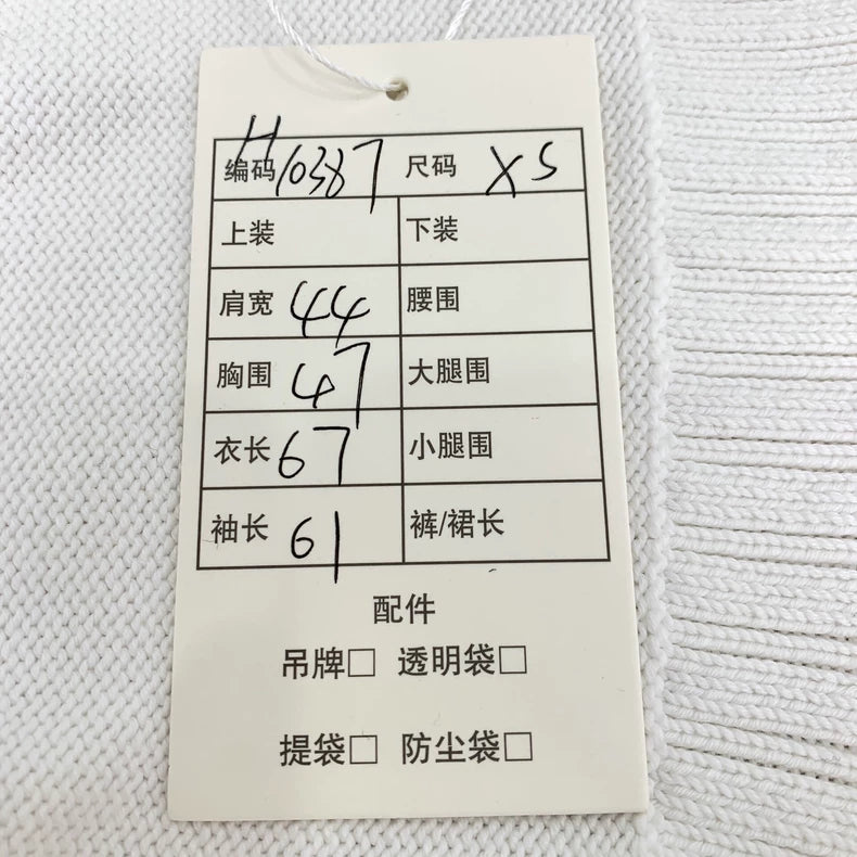 Loewe White Logo Embroidered Knit Sweater