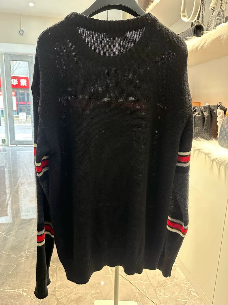 Black Dinosaur Sweater by Saint Laurent Paris