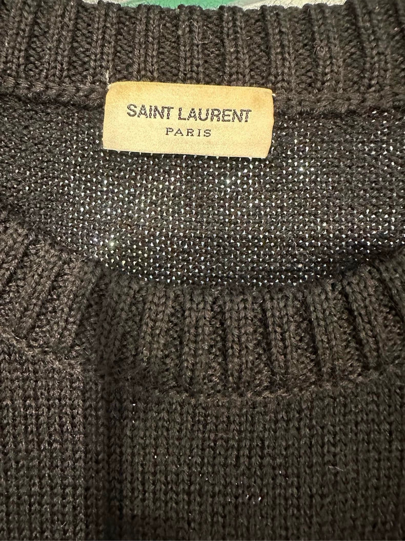 Black Dinosaur Sweater by Saint Laurent Paris