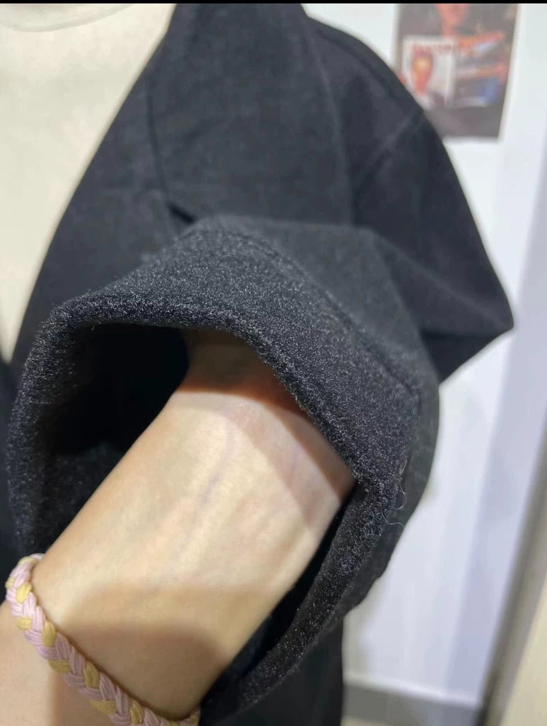 Givenchy Black Alpaca Wool Coat