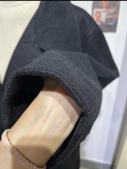 Givenchy Black Alpaca Wool Coat