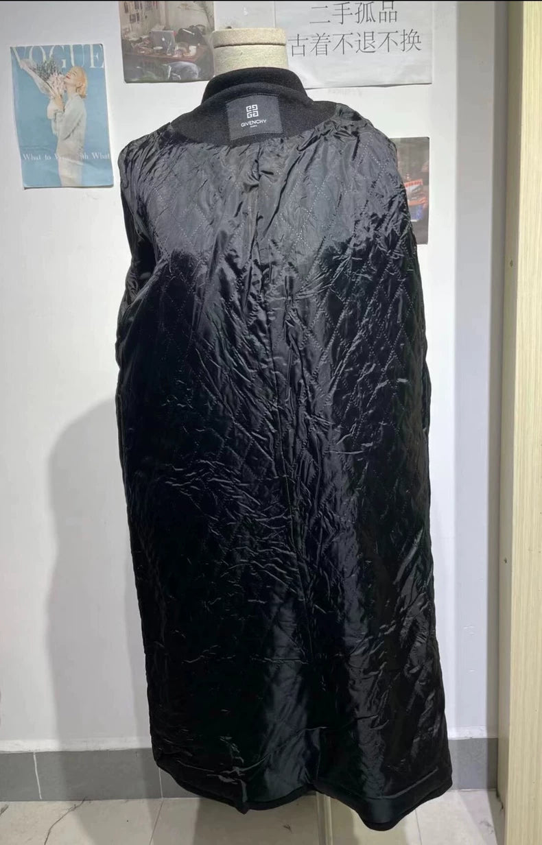 Givenchy Black Alpaca Wool Coat