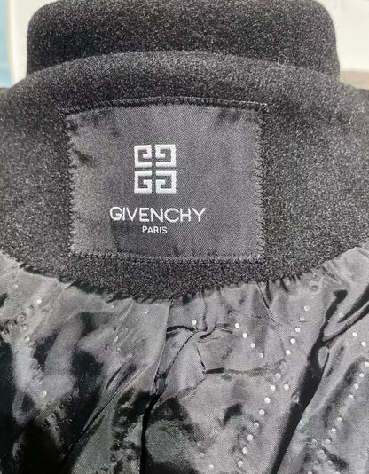 Givenchy Black Alpaca Wool Coat