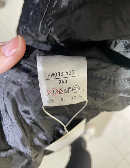 Givenchy Black Alpaca Wool Coat