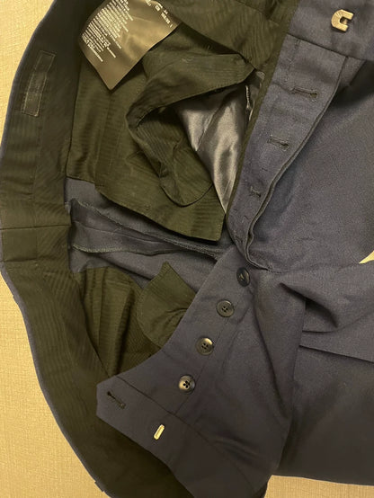 Prada Men's Pants Blue and White Color Block