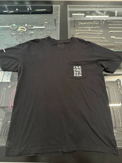 Chrome Hearts Black Square Letter Short Sleeve-yf