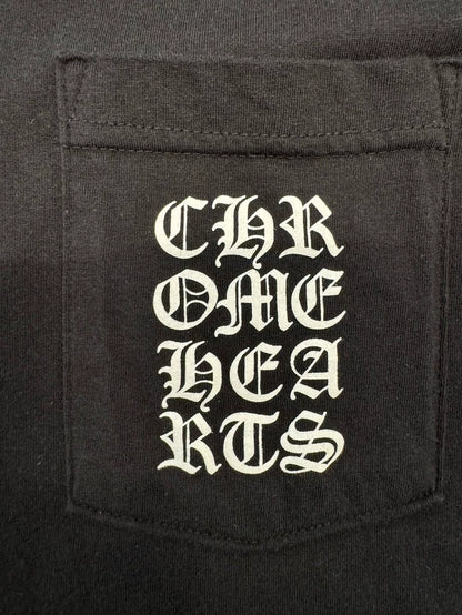 Chrome Hearts Black Square Letter Short Sleeve-yf