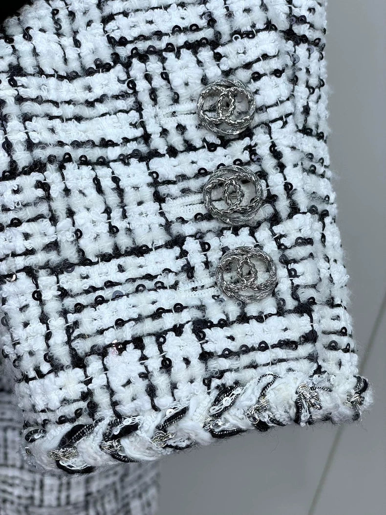 Chanel Tweed Jacket with Sequins