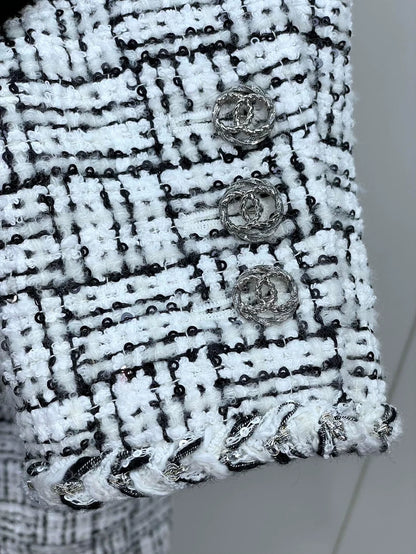 Chanel Tweed Jacket with Sequins