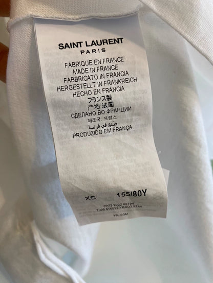 Saint Laurent Heart Letter Short Sleeve T-Shirt-yf