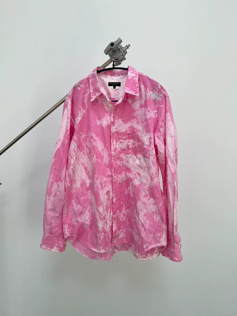 Comme des Garcons Pink Tie-Dye Shirt
