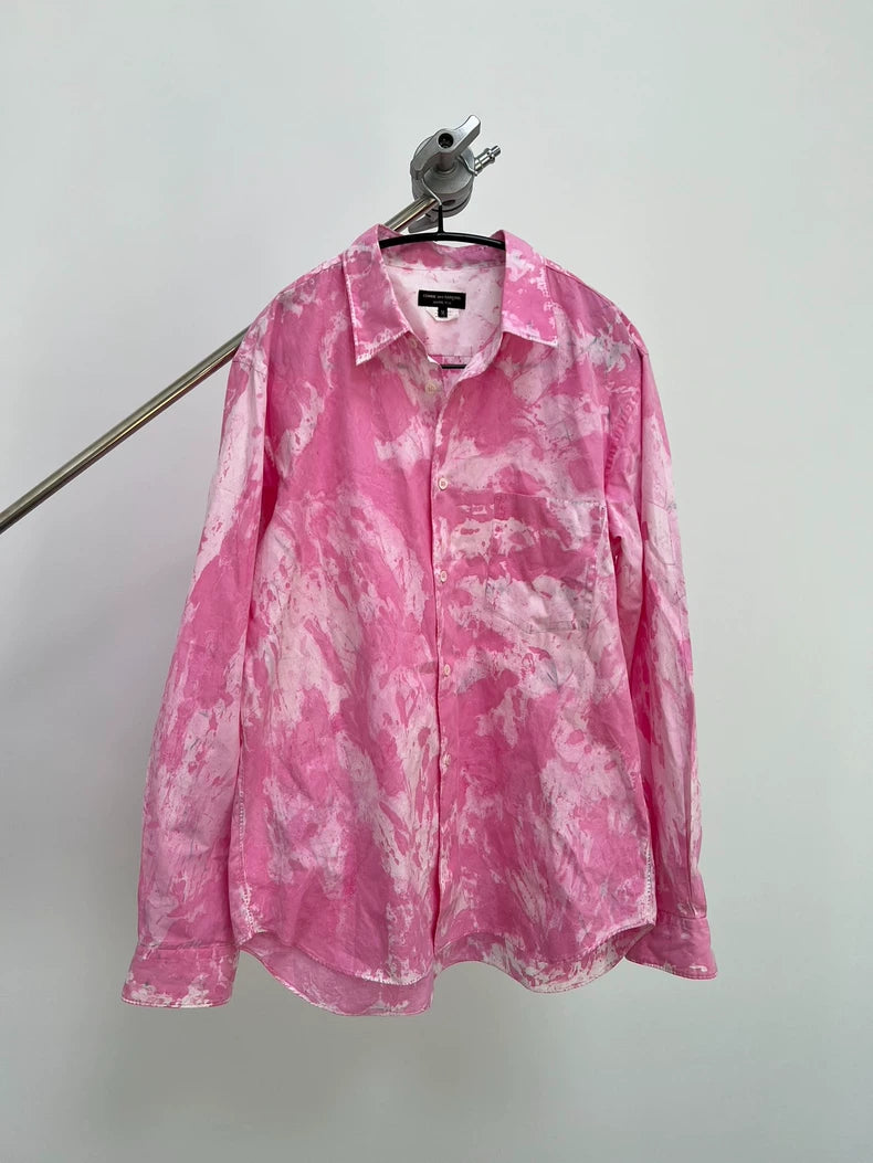 Comme des Garcons Pink Tie-Dye Shirt