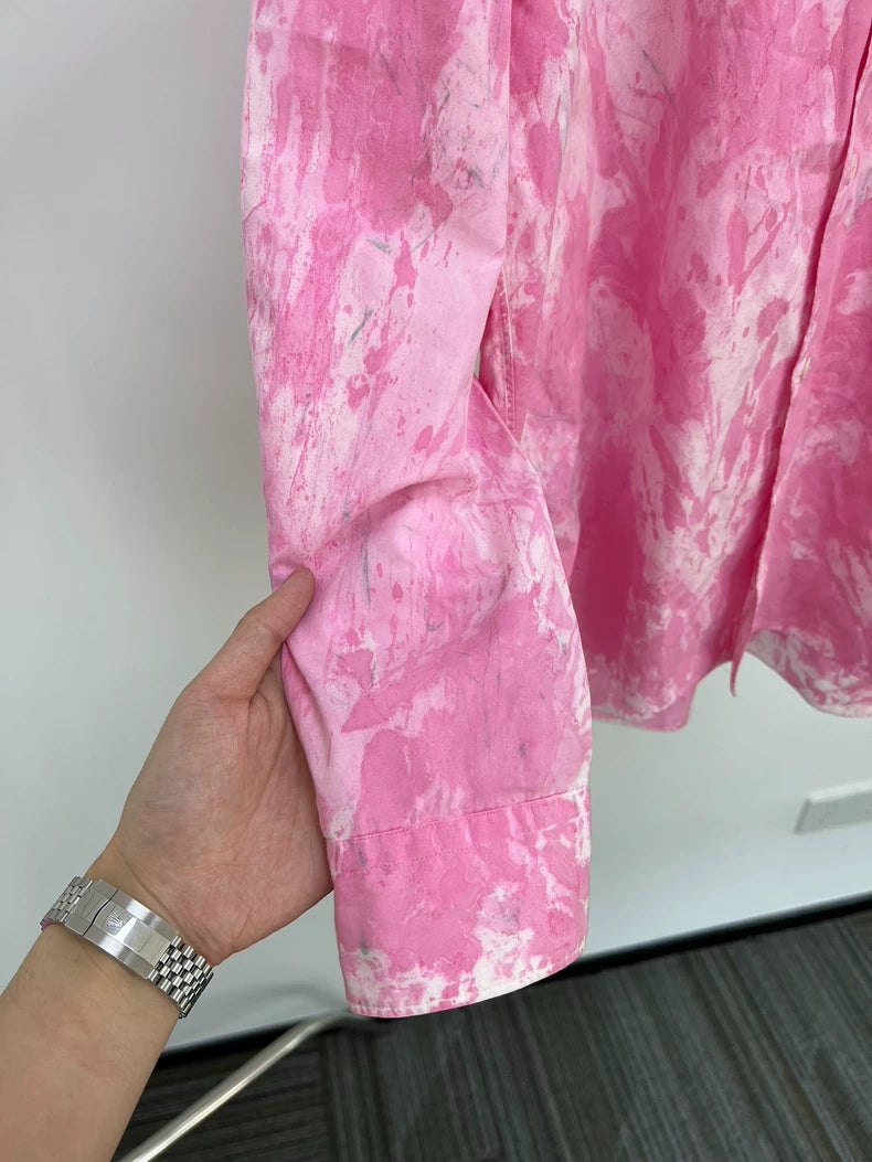 Comme des Garcons Pink Tie-Dye Shirt