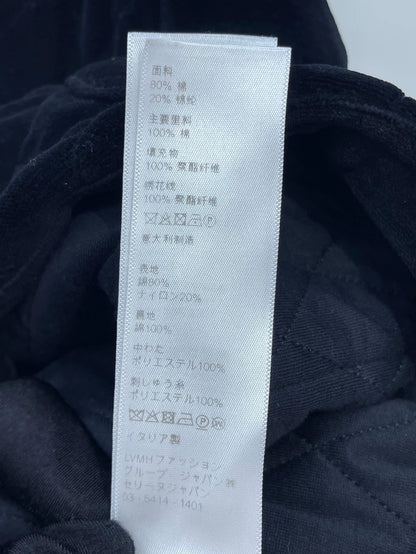 Celine Black Velvet Quilted Jacket