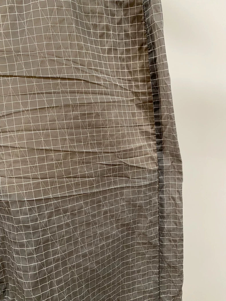 Rick Owens 23ss Geth Bela Check Wide-Leg Pants