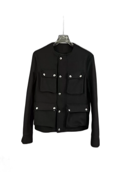 GIVENCHY Wool Jacket with Studded Pockets