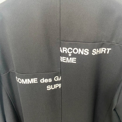 Supreme x CDG Misplaced Logo Coat Trench