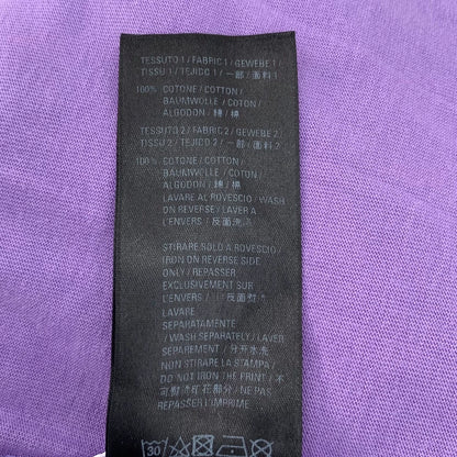 Purple Balenciaga Logo Print Hoodie